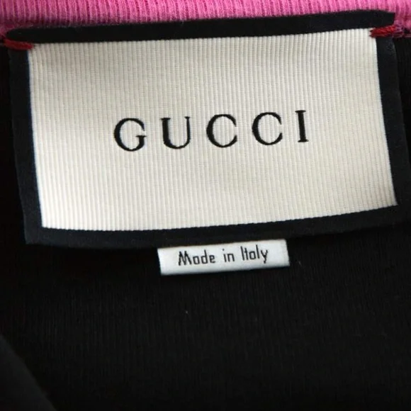 Gucci Black Cotton Sequinned Diamond Loved T Shirt size M - Picture 6 of 8